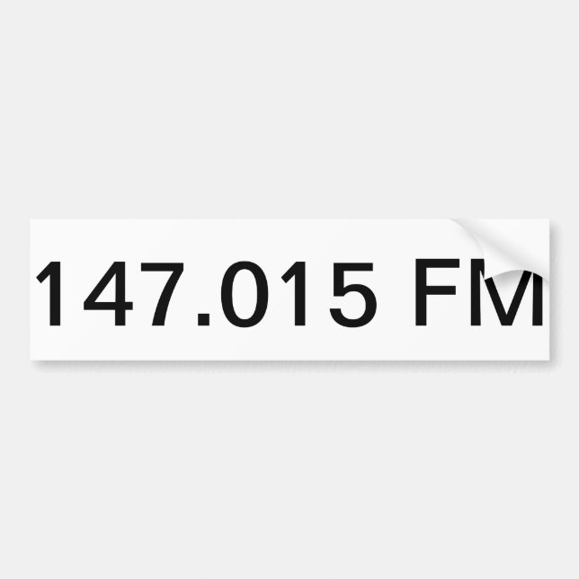 147,015 FM-bildekal Bildekal (Framsidan)