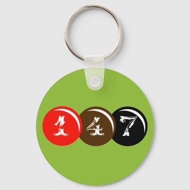 147 Snooker Bollar Nyckelring (Framsida)