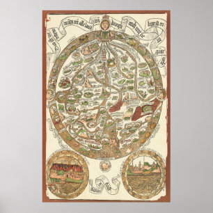 1480 Poster med trävarukarta