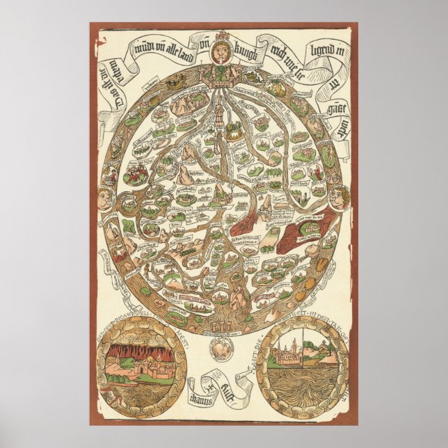 1480 Poster med trävarukarta (Framsidan)
