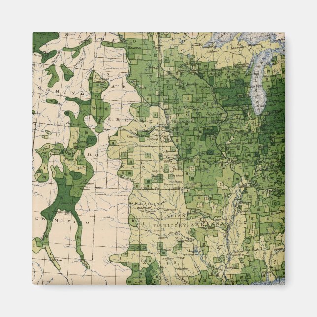 148 Får/kvadratmil Magnet (Framsidan)