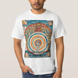 $14,95 Antik Geocentric kristen värld Tee