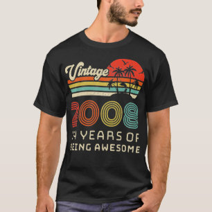 14 Åldersdagars Vintage 2008 T Shirt
