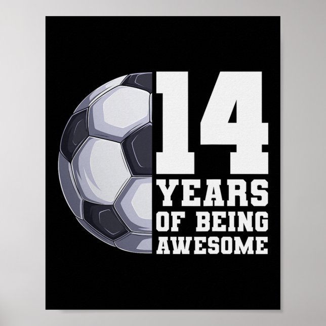 14 år av att vara fantastiska pojkar fotboll 14-år poster (Framsidan)