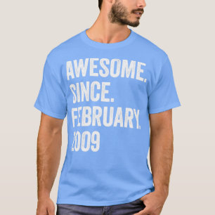 14 år Fantastisk sedan februari 2009 14:e födelsed T Shirt