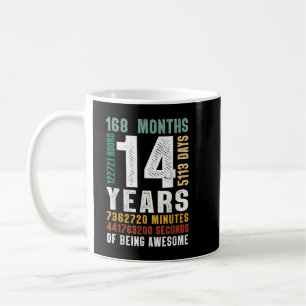 14 år för att vara Fantastisk 14:e födelsedagsgåsb Kaffemugg