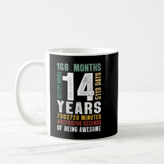 14 år för att vara Fantastisk 14:e födelsedagsgåsb Kaffemugg