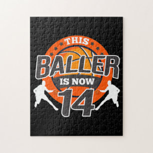 14 år gammal Basketball Kid Gift Son Pussel