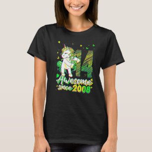 14 år gammal enhörning trådtandborstning 14-års fö t shirt