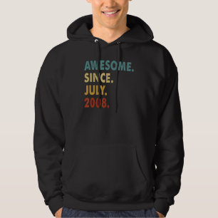 14 år gammal Fantastisk sedan juli 2008 14:e födel Hoodie
