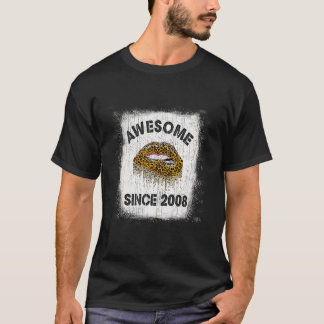 14 år gammal födelsedag Fantastisk sedan 2008 Leop T Shirt