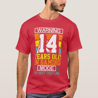 14 år gammal i spelmodus Stör ej video G T Shirt