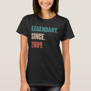 14 år gammal Vintage 2009 födelsedag 14:e Dekorati T Shirt