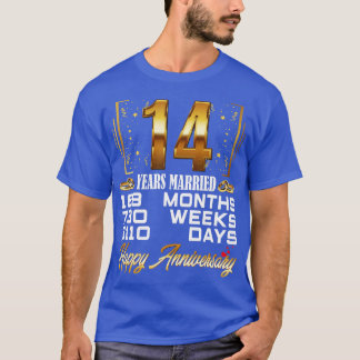 14 år med gift fjortonde Bröllop-årsdagen T Shirt