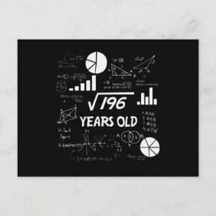 14 Årig Födelsedag Geeky Matte 14-årspresent Vykort