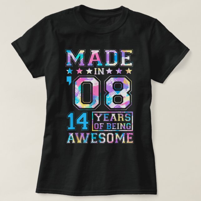 14-åriga gåvor till 14:e födelsedagsgåva från barn t shirt (Design framsida)