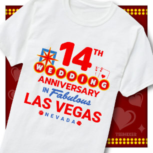 14-års bröllopsdag Fantastiskt par i Las Vegas T Shirt