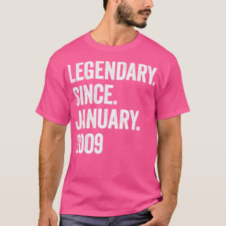 14 års legendary sedan januari 2009 14:e födelseda t shirt