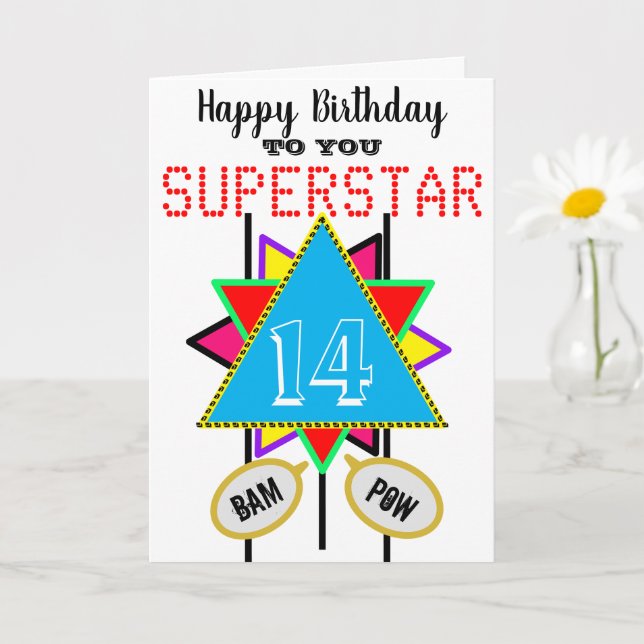 14-årsdag Superstar Blå ALDER TILLÅTEN Kort (Liten växt)