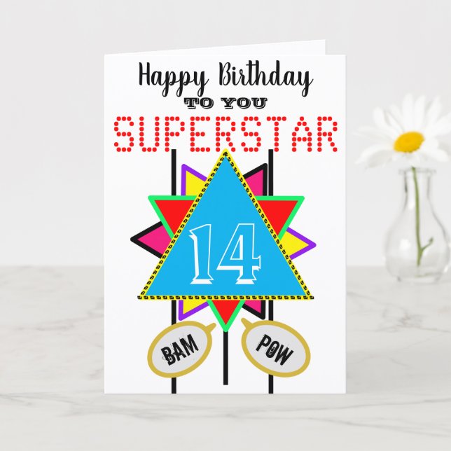 14-årsdag Superstar Blå ALDER TILLÅTEN Kort (Liten växt)