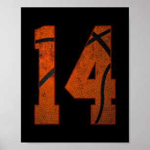 14-årsfest Fjorton 14 år gammal Sketll Bd Poster