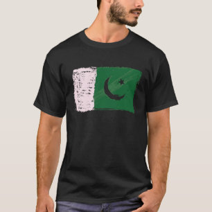 14 augusti Independence day Pakistan Flagga Azadi  T Shirt