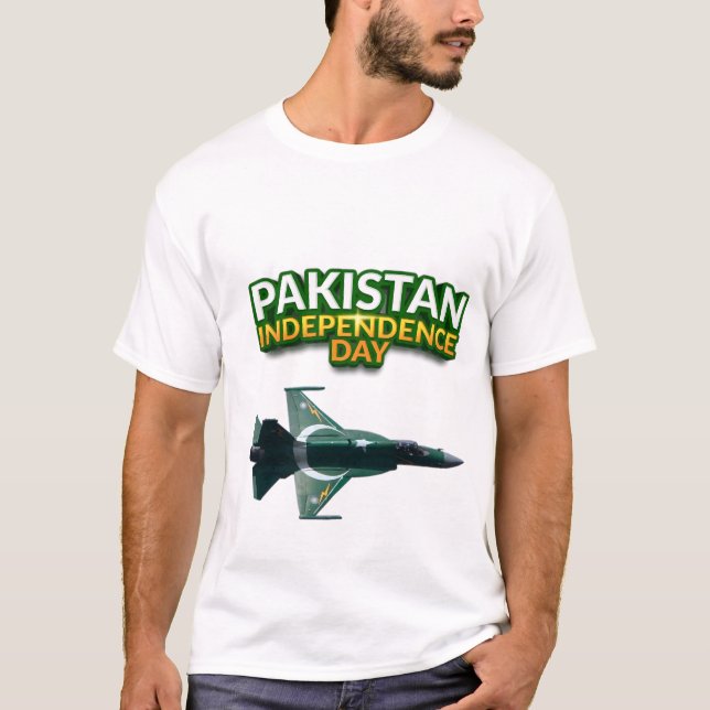 14 augusti Pakistan Independence day Shirts T Shirt (Framsida)