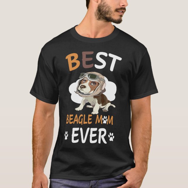 14 Bästa Beagle Mamma någonsin T Shirt (Framsida)