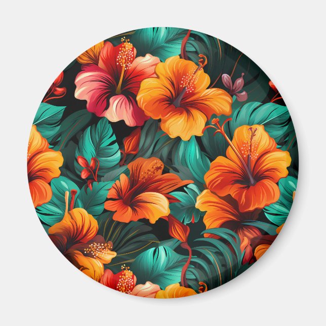 #14-Blommönster Magnet (Framsidan)