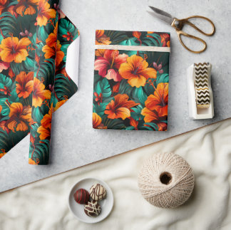 #14-Blommönster Presentpapper