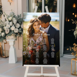 14 bord elegant foto bröllop sittande diagram poster