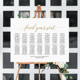 14 Bord Klassisk Hitta Din Plats Placeringsplan Poster