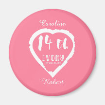 14:e Bröllop-årsdagen av det traditionella elfenbe