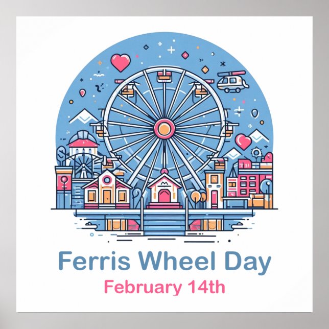 14:e Ferris Wheel Day Poster (Framsidan)