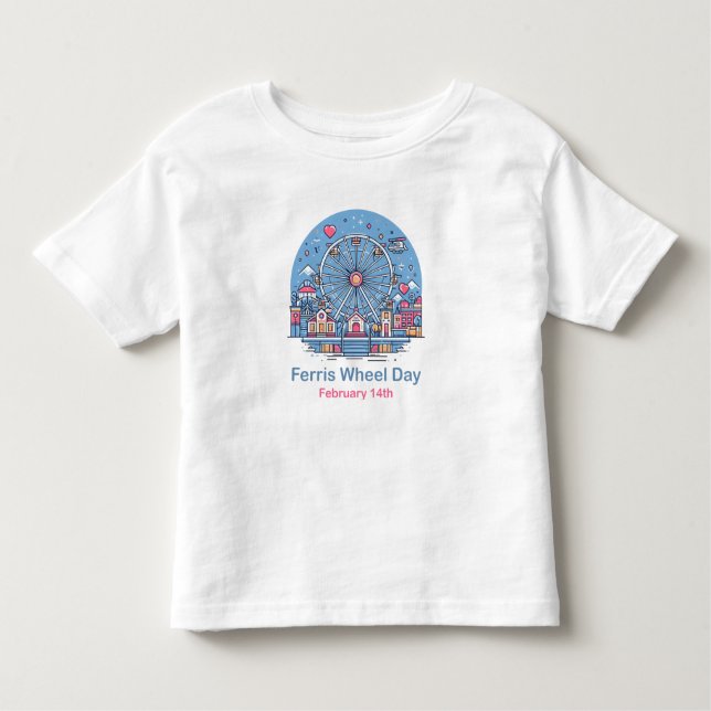 14:e Ferris Wheel Day T Shirt (Framsida)