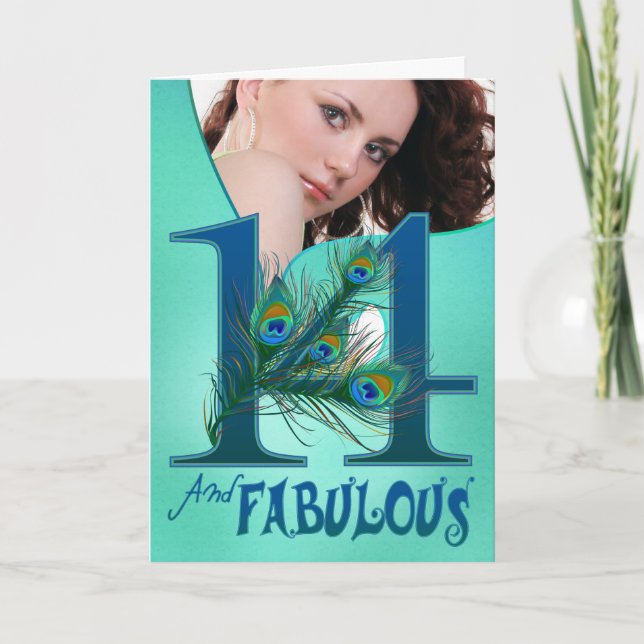 14:e födelsedag kort (Framsida)