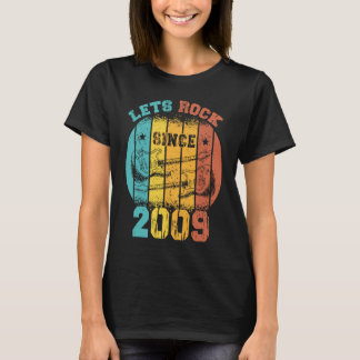 14:e födelsedag Vintage 2009 Retro 14 år gammal Gu T Shirt