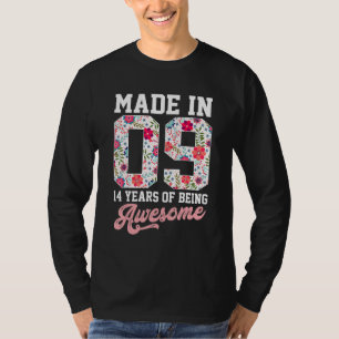 14:e födelsedagen 2009 14 år gamla gifttjolar t shirt