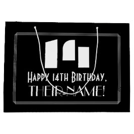 14:e födelsedagen ~ Art Deco Inspired Titta "14" +