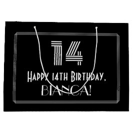 14:e födelsedagen - Art Deco Inspired Titta "14" o