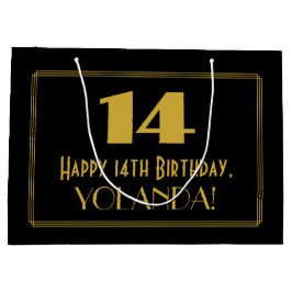 14:e födelsedagen - Art Deco Inspired Titta "14" o