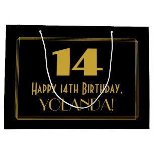 14:e födelsedagen - Art Deco Inspired Titta "14" o