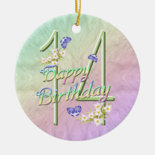 14:e födelsedagen Regnbåge Keepsaké Ornament