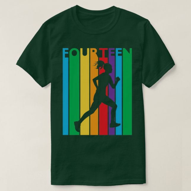 14:e födelsedagsgåva Fenfärgad 14 år T Shirt (Design framsida)