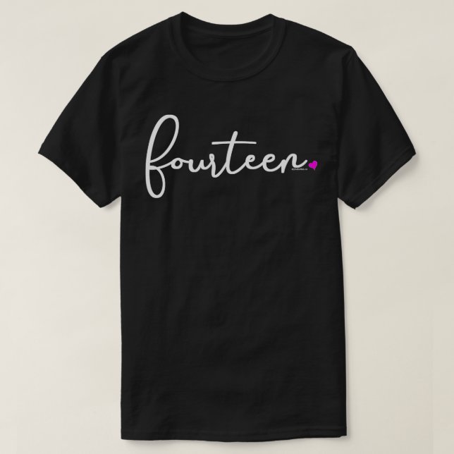 14:e födelsedagsgåvor till tonårsflickor Hennes T- T Shirt (Design framsida)