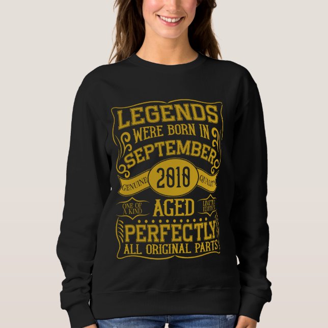 14:e födelsedagsljuden föddes i september 2010 t shirt (Framsida)