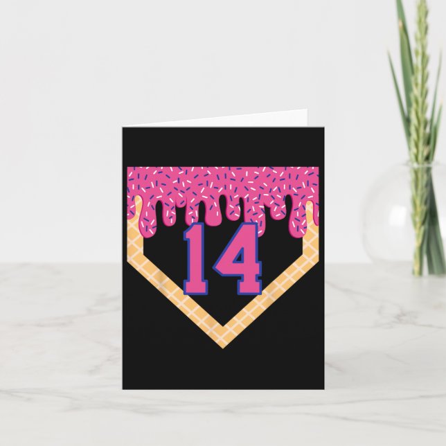 14:e födelsedagsplocket för riskräm kort (Framsida)