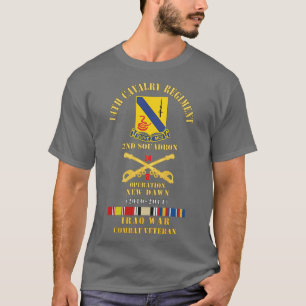 14:e kavalleriregementet med Cav Br 2:a kvadraten T Shirt