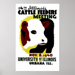 14:e mötet med Illinois Cattle Feeders - WPA-Poste Poster