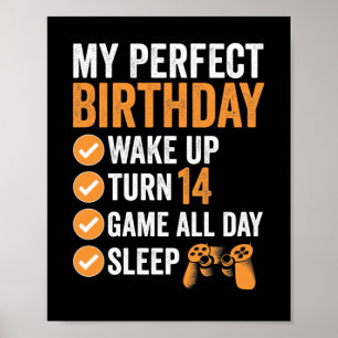 14:e tur 14 Min perfekta födelsedagsspelning Poster